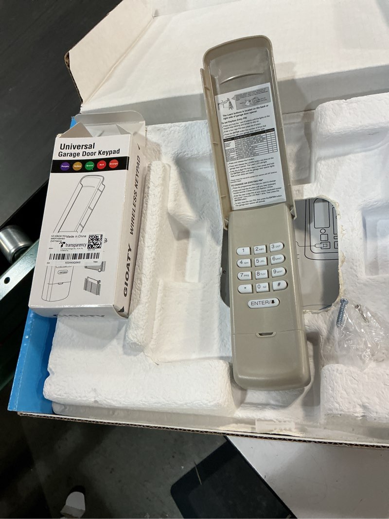 Condition photo showing Good Condition for Universal Garage Door Opener Keypad for Liftmaster Chamberlain Craftsman Wayne Dalton Openers Produced Since 1993, Wireless Keypad Keyless Entry, Replaces 877/878MAX 377/977/877/66LM, Safe Security