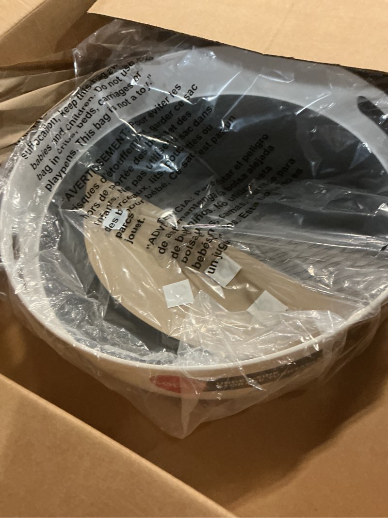 Condition photo showing New/Like New for Copco Under-Sink Pantry and Cabinet Organizer, 18-Inch, Revolving Storage Solution, White and Gray