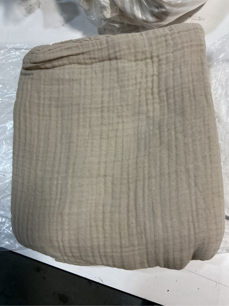 Condition photo showing Good Condition for organic airy gauze sham set, king, dune