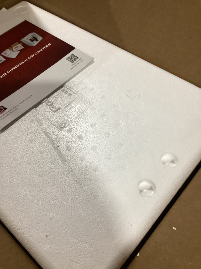 polar tech 245c thermo chill insulated carton with foam shipper, medium, 17" length x 10" width x 8-1/4" depth, original version
