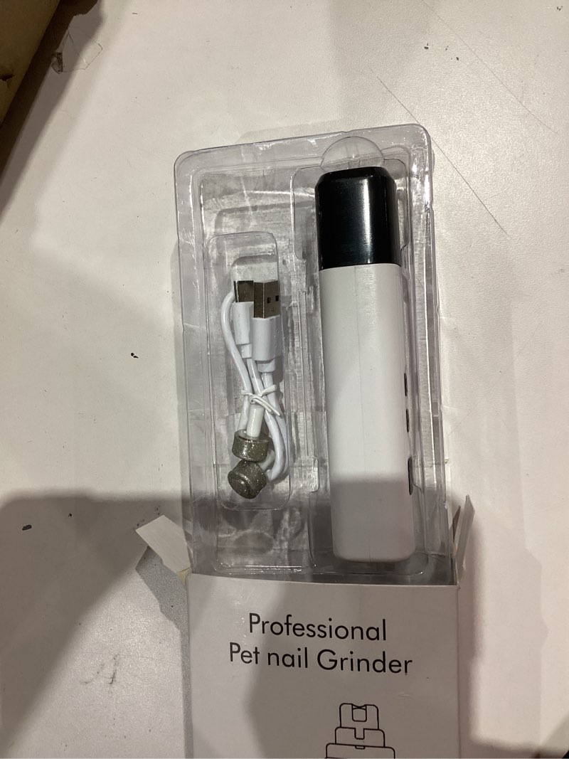 Condition photo showing Good Condition for cat nail trimmer,cat nail,safe cut cat nail trimmer, nail trimmer, two adjustable with 360° grinding settings, pet nail grooming tool for all cats & dogs (white)