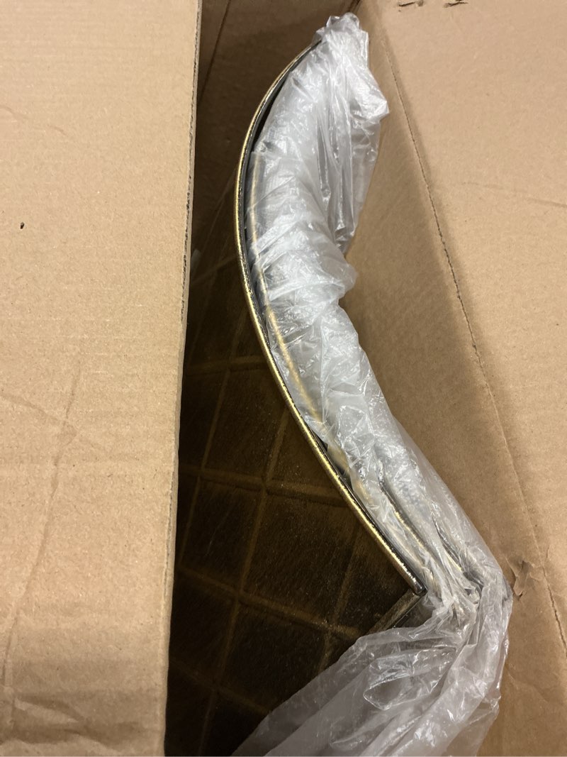 Condition photo showing Good Condition for Lanpn Metal Christmas Tree Collar 20 inch, Christmas Tree Ring Collar for Small Mini Pencil Xmas Stand Cover Real Artificial Trees Indoor Outdoor Decoration (Gold, Diamond) Gold 20 inch