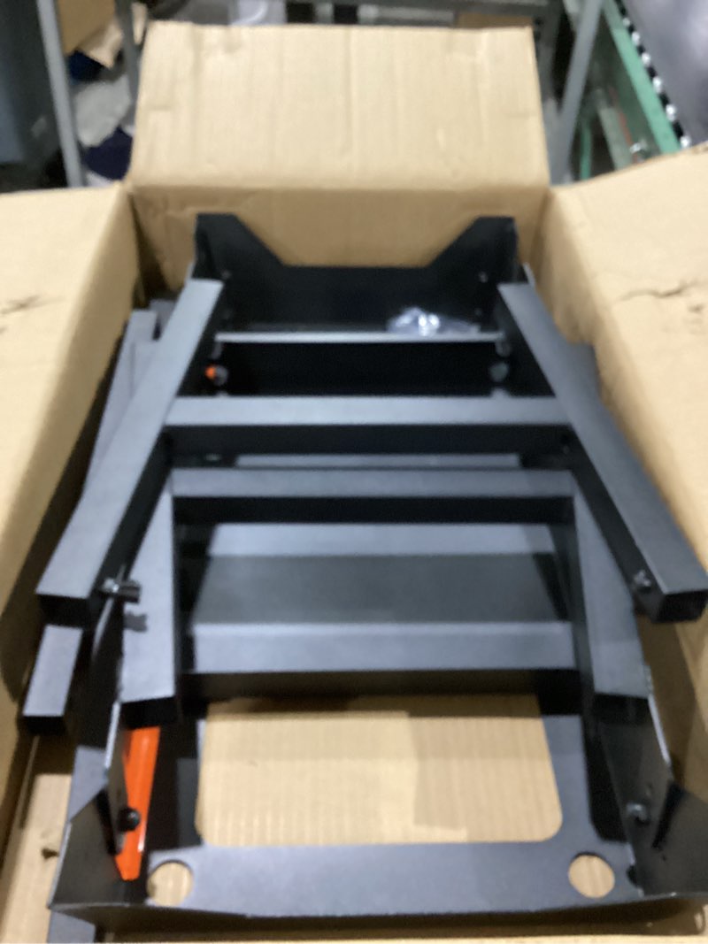 Condition photo showing New/Like New for Blackstone 5013 Collapsible 17” and 22” Tabletop Griddle Stand with Adjustable Legs and a Removable Side Shelf, Powder Coated Steel, Black