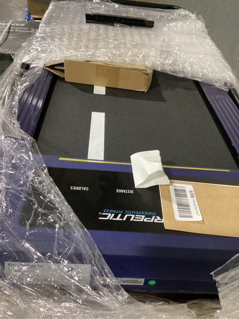 Condition photo showing As Is for Exerpeutic 400 Lb. Capacity Heavy-Duty Walking/Jogging Exercise Treadmill - Home Gym Workout Equipment - Foldable Under Desk Design 2-in-1 Treadmill