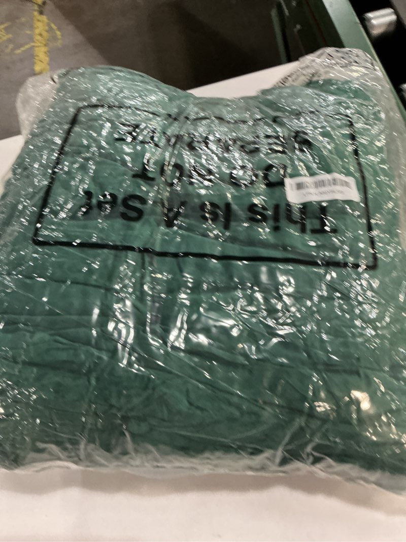 Condition photo showing As Is for Bench Cushion for Indoor Furniture 48x18 in Velvet Thicken Indoor Window Seat Cushion, Piano Sofa, Entryway Storage, Bay Window Tufted Patio Porch Swing Bench Pad Memory Foam(Green) Green 48x18 in