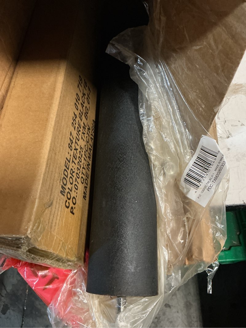 Condition photo showing As Is for flash furniture 5" x 22" restaurant table t-base with 3" diameter table height column, commercial t-base cast iron restaurant table base, black