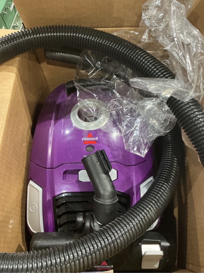 Condition photo showing Good Condition for (no bags)bissell zing lightweight, bagged canister vacuum, purple, 2154a zing canister purple