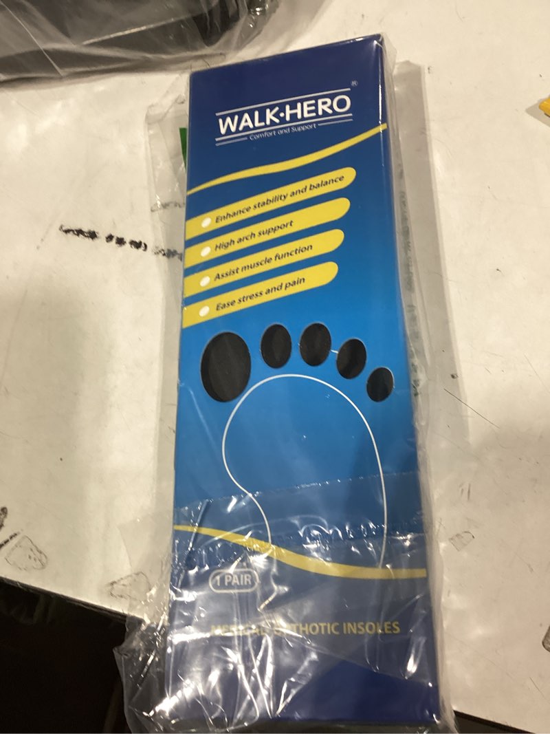 Condition photo showing Good Condition for Plantar Fasciitis Insoles for Men Women - Orthotics Inserts, Shoe Insoles Arch Support Flat Feet Inserts Work Boot Insoles for Standing All Day (Mens 9-9 1/2 | Womens 11-11 1/2) Blue Mens 9 - 9 1/2 | Womens 11 - 11 1/2