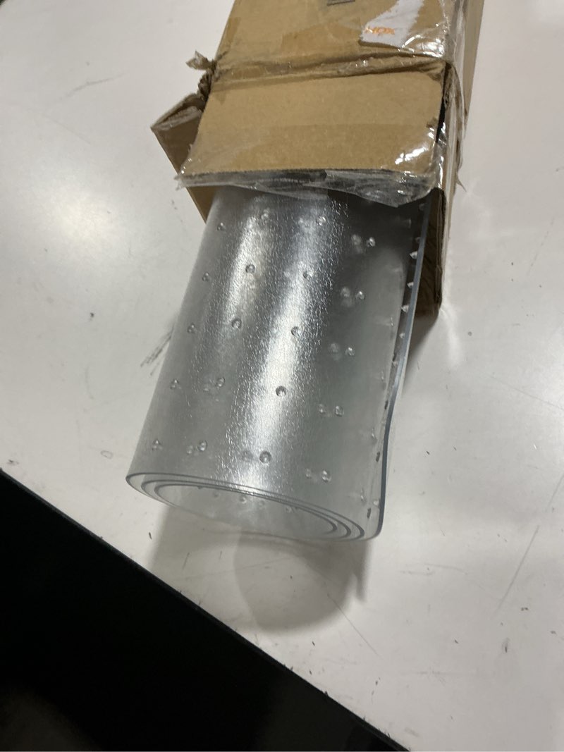 Condition photo showing Good Condition for Office Chair Mat for Carpets, Clear Computer Desk Chair Mat for Low Carpeted Floors, Thick and Sturdy Carpet Protector, Easy Glide and Flat Without Curling(30'' x 48'' Rectangle) 48" X 30" Rectangle