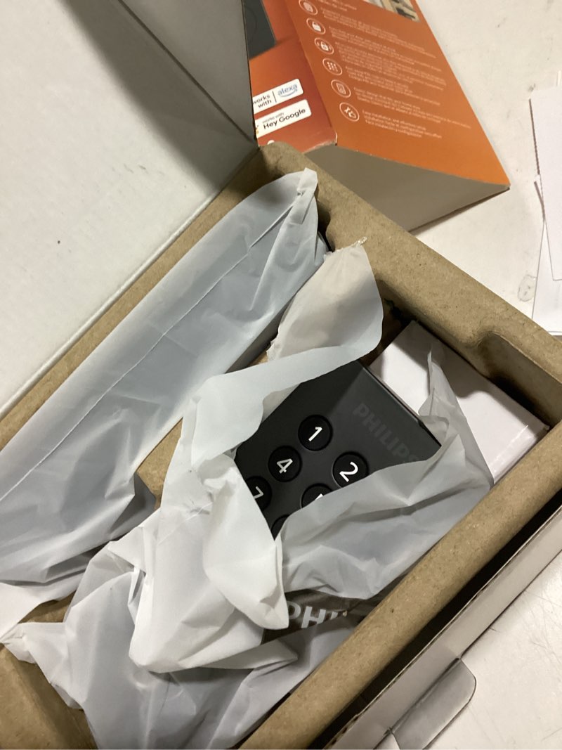 Condition photo showing Good Condition for philips wi-fi door lock, wifi smart lock keyless entry deadbolt for front door, compatible with alexa & google assistant, remote control, built-in wifi, app fingerprint passcode unlock, auto locking matt black keypad