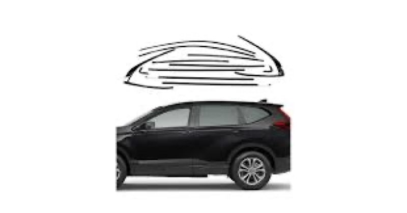 Stainless Steel Window Trim Chrome Delete for CRV 2017-2022 Black Window Trim Blackout Kit