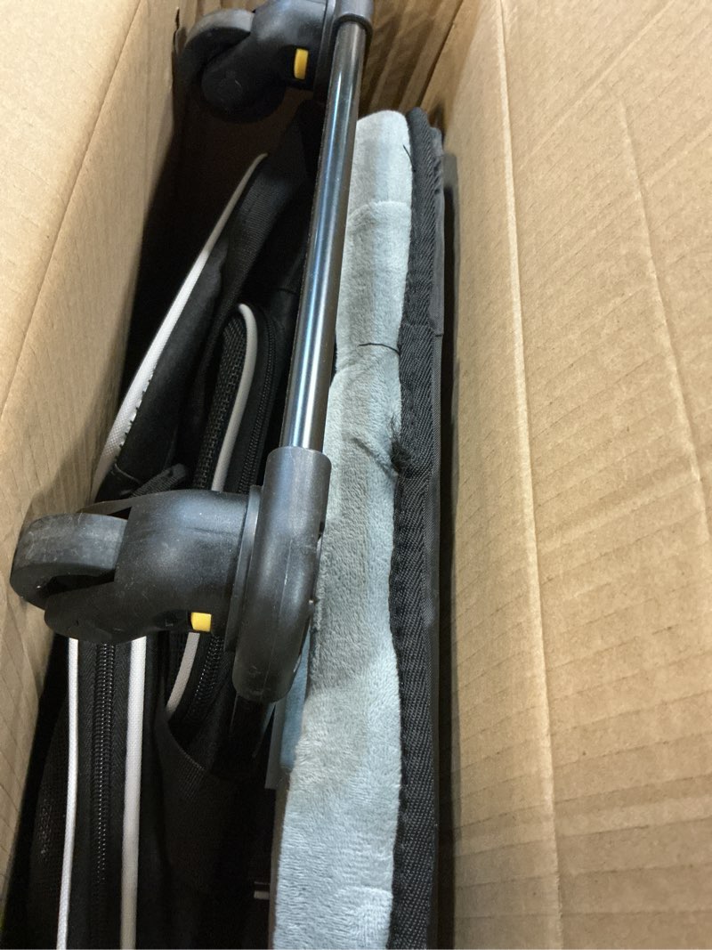 Condition photo showing As Is for petskd top-expandable small pet carrier with wheels(18" l x 11" w x 11" h), delta/american/united airlines approved, rolling pet carrier for small dogs & cats (black) 18.0"l x 11.0"w x 11.0"h black and wheeled