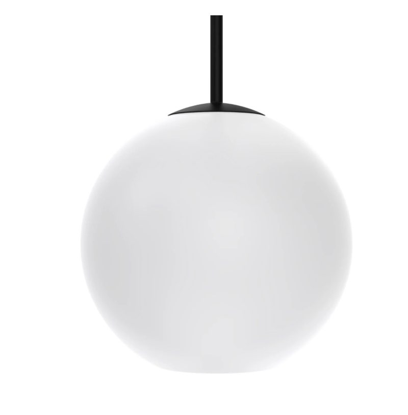 (Similar to stock photo) Aria 10 Opal Globe Pendant Matte Black