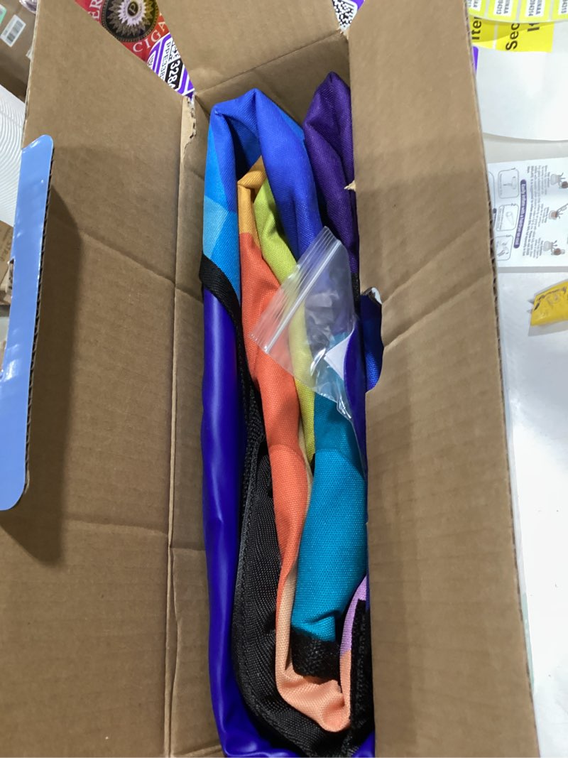 Condition photo showing Good Condition for Snow Tube,48 Inch Big Heavy-Duty Inflatable Snow Sled with Premium Canvas Cover for Kids Adults,Thickened Hard Bottom Sleds for Snow with Detachable Tow Strap,Winter Outdoor Fun Snow Toys Gifts Colorful