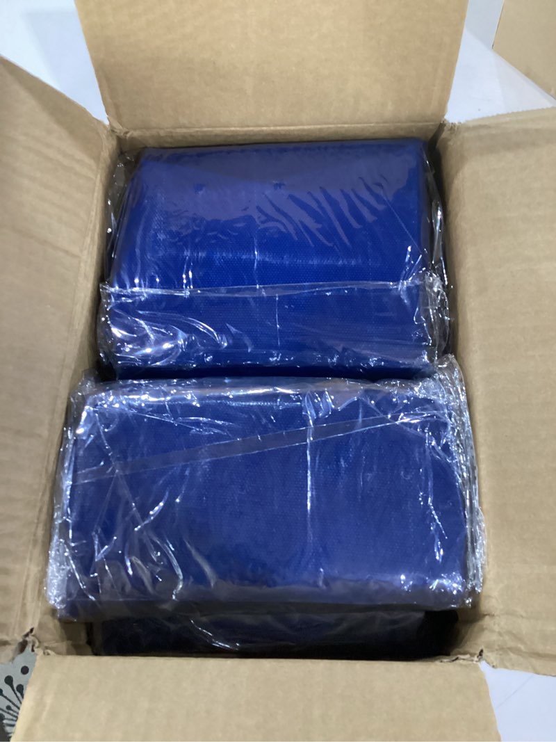 Condition photo showing Good Condition for 4pcs vinyl sandbags, bounce house inflatable water bounce house heavy duty sand bag anchor safety weight product for water slides canopies and tents (blue)