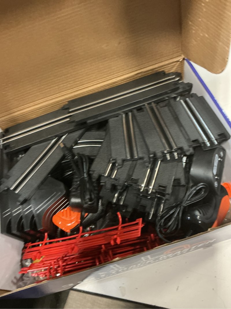 Condition photo showing As Is for 3 IN 1 Slot Car Race Track Sets with 4 High Speed Slot Cars, Electric Race Car Track Include Circular Overpass Flash Tracks, 1:43 Remote Control Track Car Game Toys Gifts for Adults Boys Ages 6 7 8-12 3 IN 1 - 24.3FT