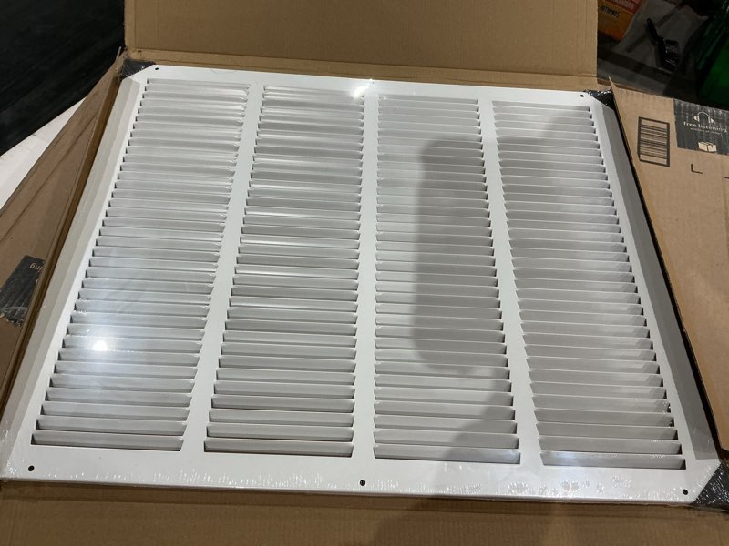 Condition photo showing Good Condition for (similar to butnot exact)vent systems 16\" x 12\" inch (overall dimensions) - brown - air vent cover metal air return grill with built in pest guard screen hvac vent duct cover for home improvement 16\" x 12\" brown