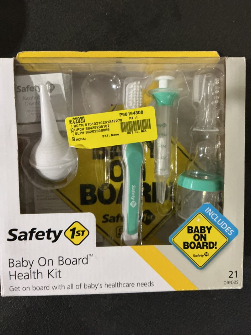Condition photo showing Good Condition for safety 1?? baby on board health kit  seafoam