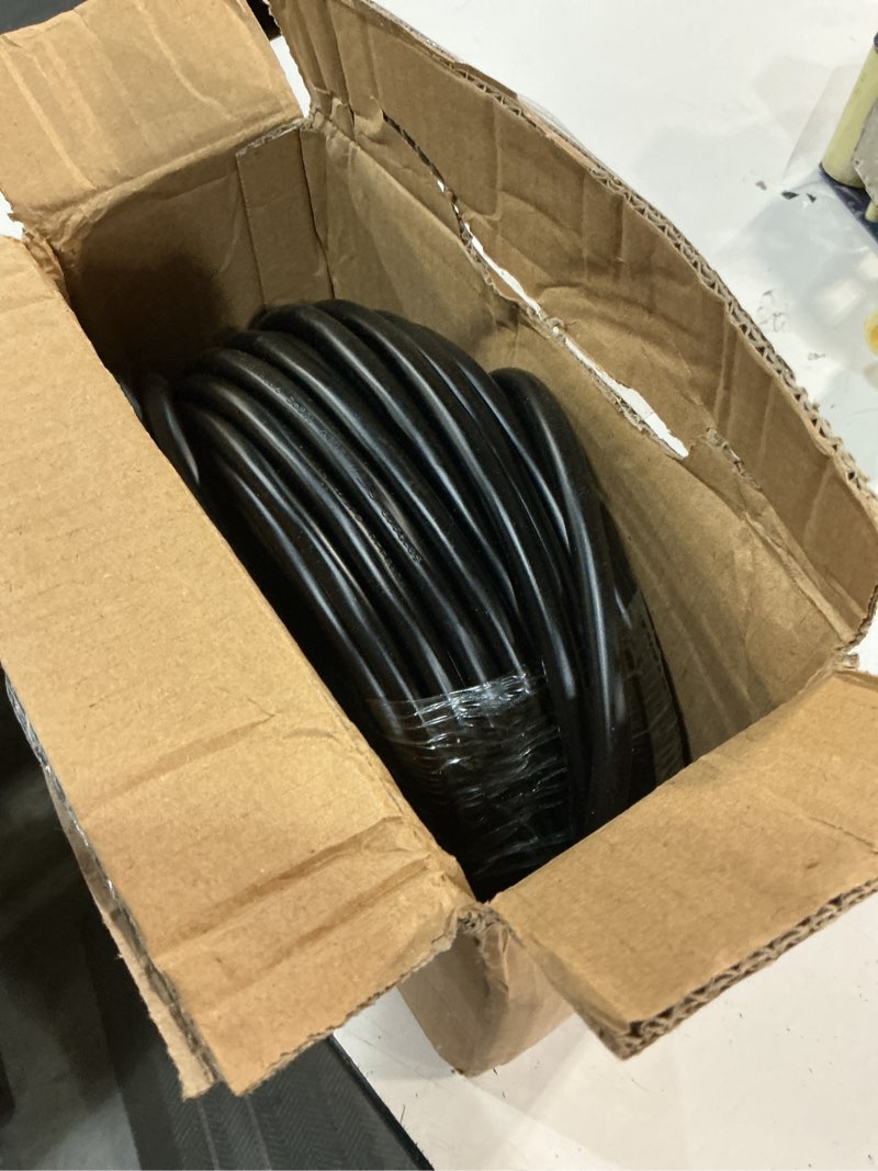 Condition photo showing Good Condition for plugsaf 14/3 gauge black outdoor extension cord 100 ft waterproof with lighted indicator, cold weatherproof -40°c, flexible 3 prong long extension cord outside,13a 1625w 14awg sjtw, etl listed black 100ft