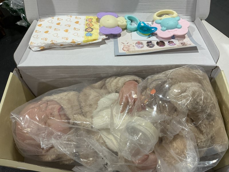 Condition photo showing Good Condition for babeside lifelike reborn baby dolls boy - 17-inch baby soft body realistic-newborn baby doll silicone full body vinyl real life baby dolls with toy accessories for kids age 3+