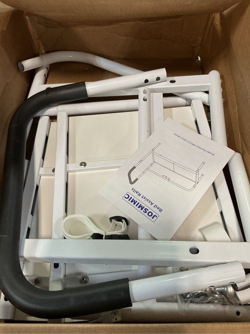 Condition photo showing As Is for Josmimic Bed Step Stool for Adults, Bedside Steps for Elderly Seniors with Non-Slip Handle & LED Light, Stable Assist Rail for High Beds