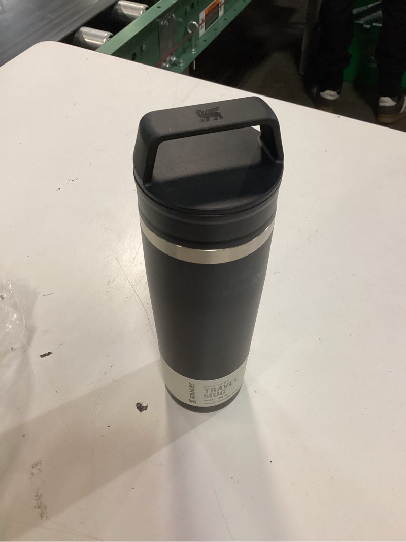 Condition photo showing New/Like New for stanley cafe to go travel mug 20 oz | leakproof two-part drink through lid | tumbler cup for coffee, tea and drinks | insulated stainless steel coffee mug | bpa-free | black 2.0