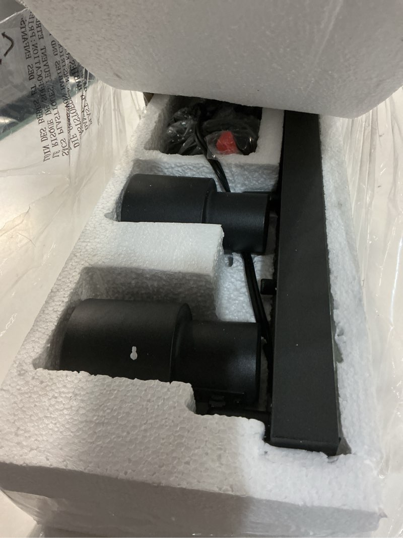 Condition photo showing Good Condition for plug in track lighting, 23" led track lighting fixtures ceiling, black 4 way spotlight, rotatable track head, plug in ceiling light with power cord, plug wall light for kitchen hallway(gu10, no bulb) 4-light track lighting(black)