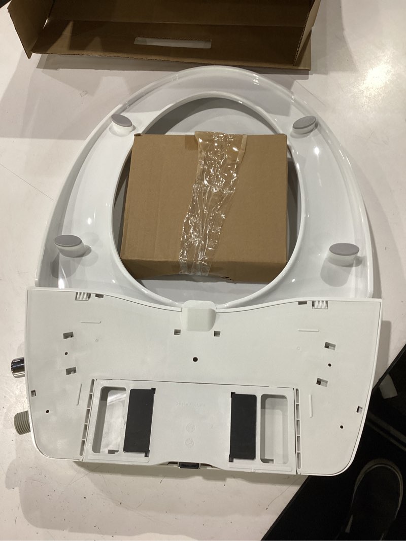 Condition photo showing New/Like New for bidet seat for elongated toilet seat non-electric soft close with quick release hinges for easy clean dual nozzle front and rear wash(pg303a)