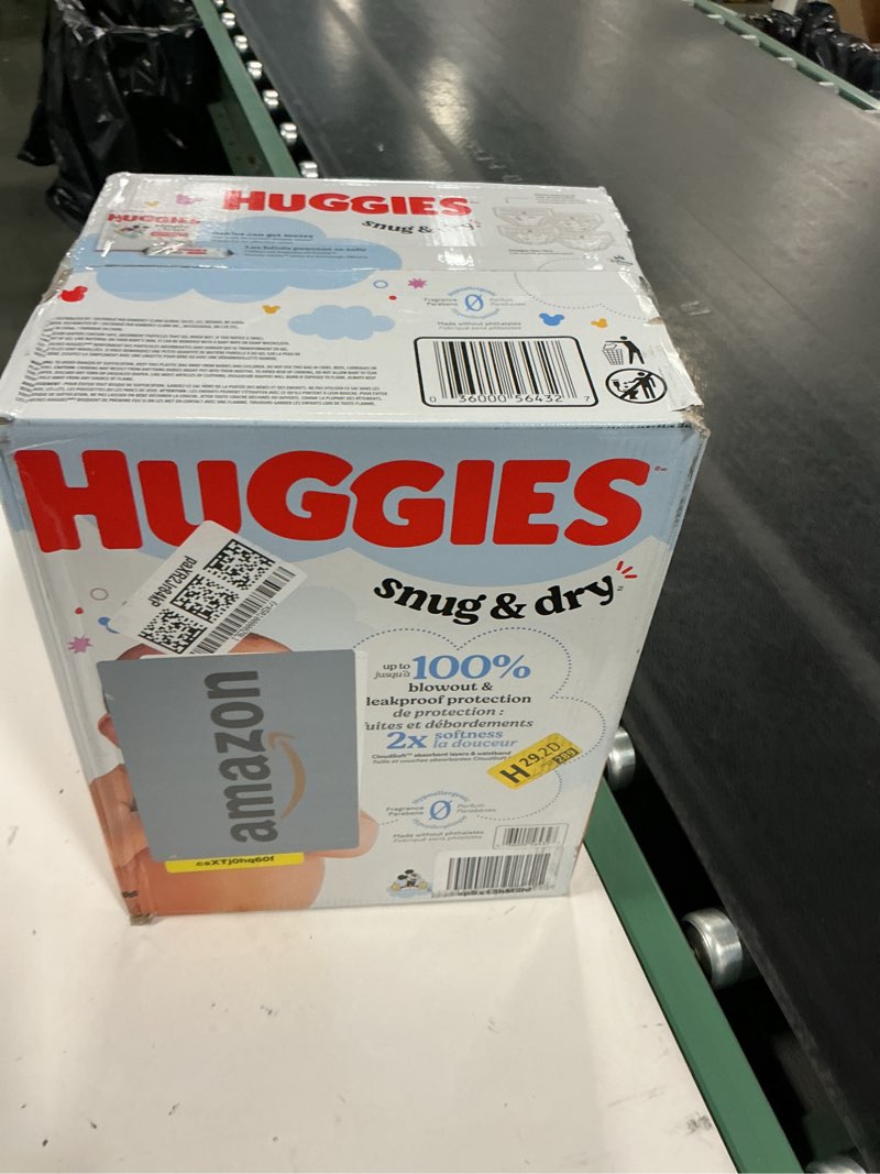 Condition photo showing New/Like New for Huggies Snug & Dry Baby Diapers Unscented, Size 1 (8-14 lbs) - 128.0 ea