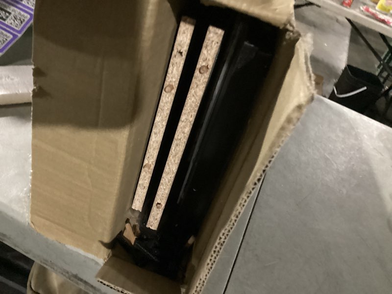 Condition photo showing As Is for Furinno Luder 5-Cube No Tool Assembly Open Shelf, Blackwood Blackwood 5-Cube No Tool