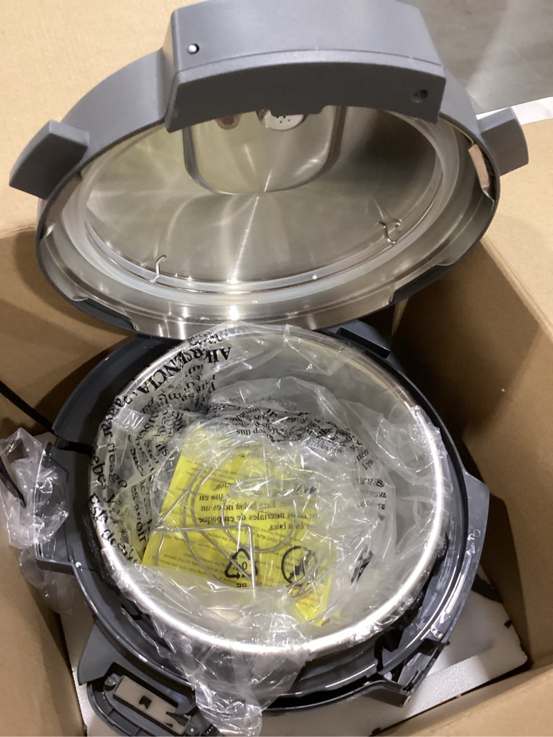 Condition photo showing As Is for Instant Pot 4QT RIO Mini 7-in-1 Multi-Cooker, Pressure Cooker, Slow cook, Sauté, Steam, Rice Maker, Yogurt, & Warmer, Black, 4 Quarts