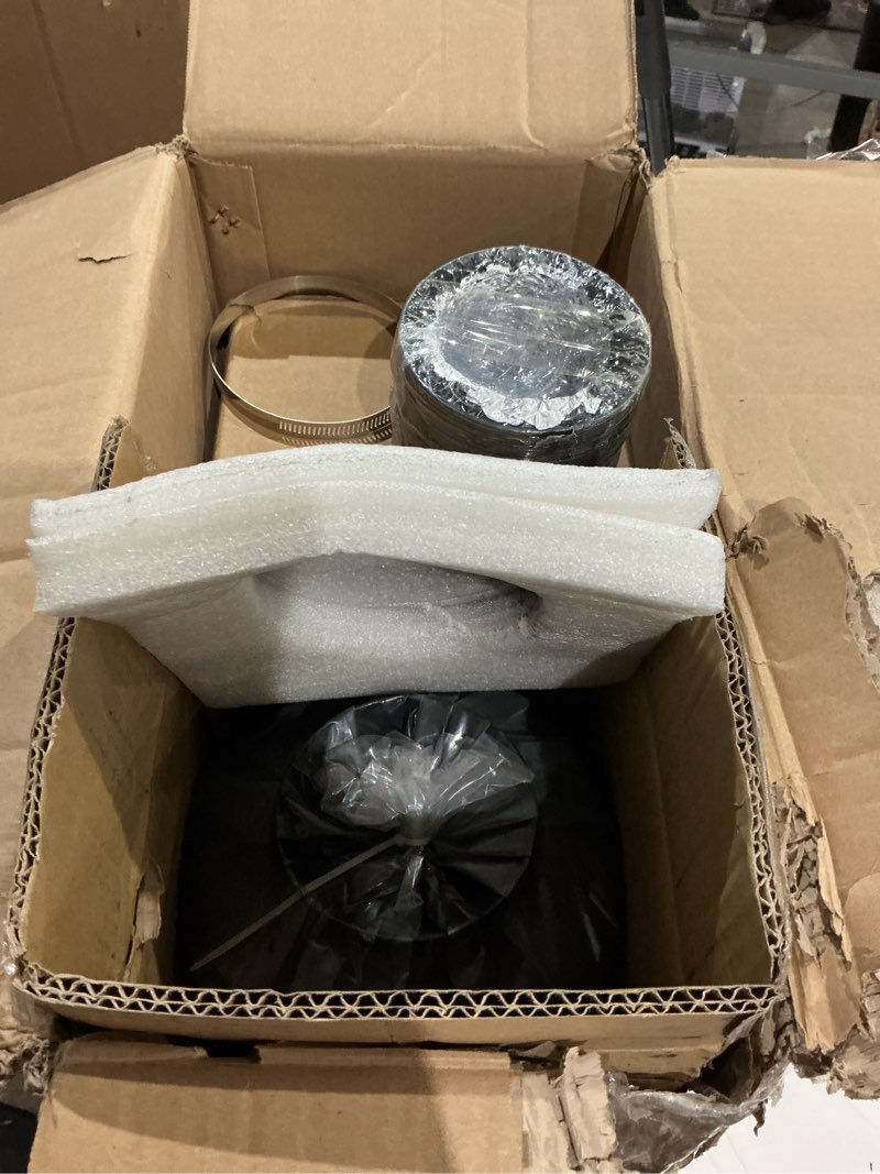 Condition photo showing Good Condition for vevor inline duct fan, 4-inch 200 cfm with variable speed controller, quiet ac-motor ventilation exhaust fan for cooling booster, grow tents, hydroponics 4" fan & variable speed controller