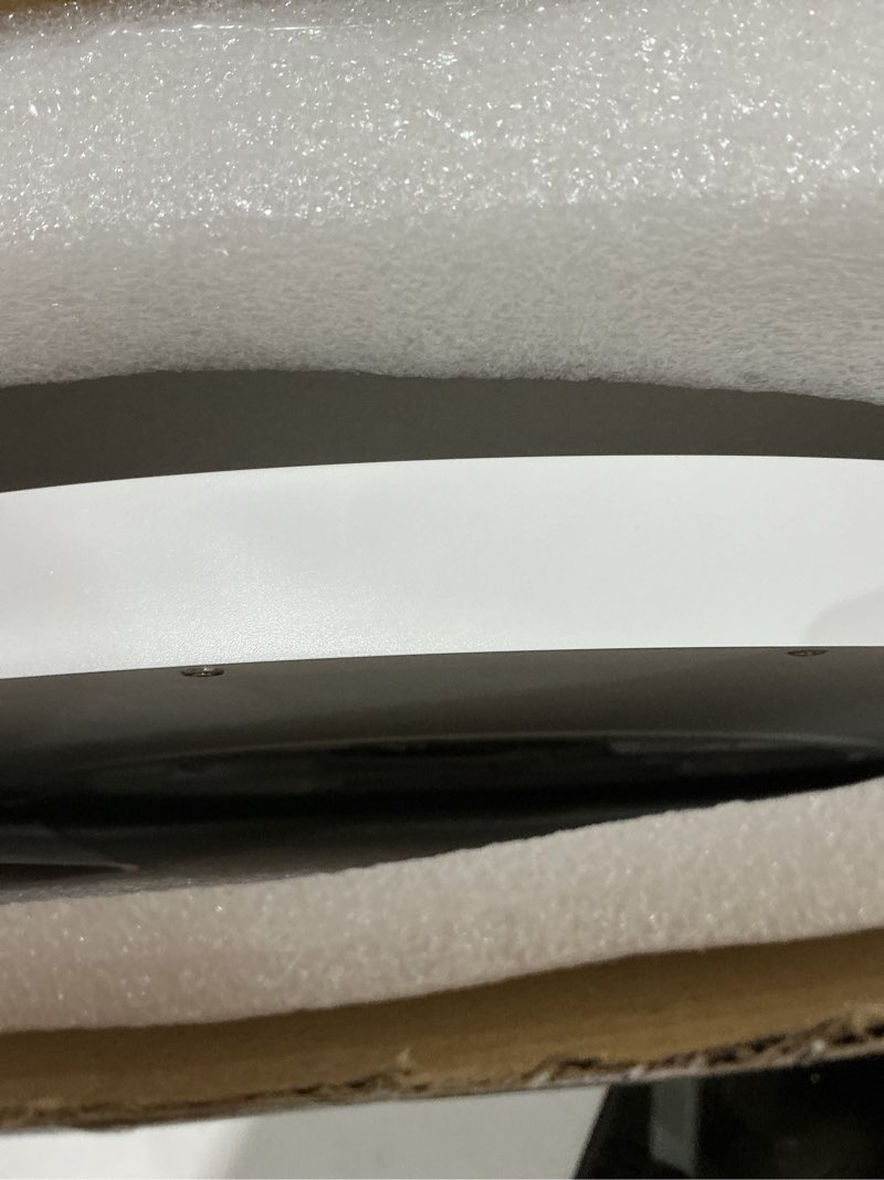 Condition photo showing As Is for 20 Inch Large Flush Mount Ceiling Light Fixture, Dimmable with Remote Control, White, Ultra Thin, 48W 4800Lumen, for Bedroom, Living Room, Kitchen, Dining Room, Home Office White 19.7 inch