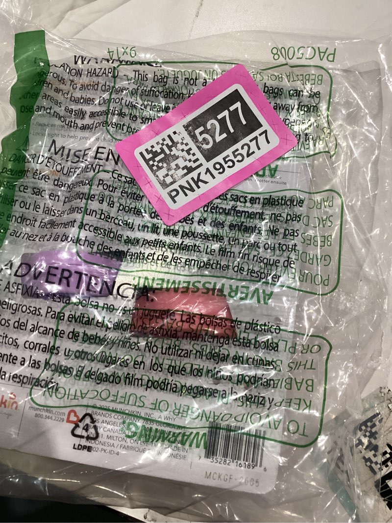 Condition photo showing Good Condition for Munchkin Baby Feeder for Fresh Food and Fruit, 2 Pack, Coral/Purple