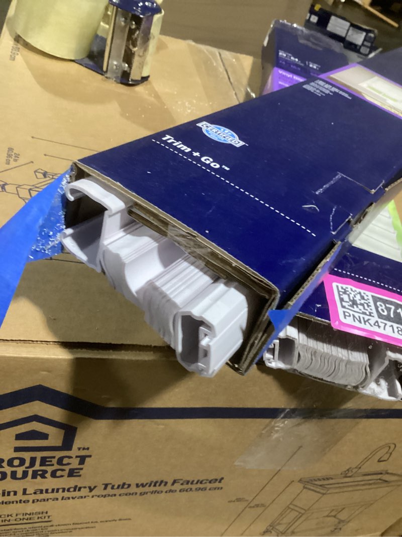 Condition photo showing As Is for Cordless Room Darkening Mini Blind - 29 Inch Width, 64 Inch Length, 1" Slat Size - Pearl White - Cordless GII Deluxe Sundown Horizontal Windows Blinds for Interior by Achim Home Decor White 29"W x 64"H