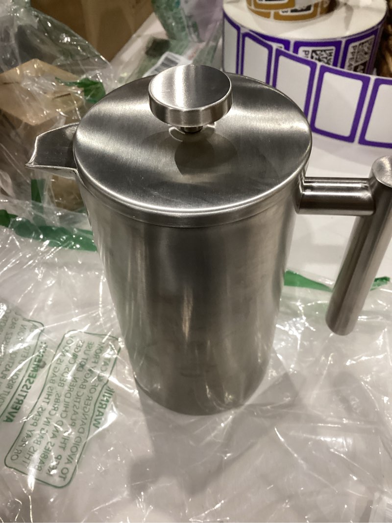 Condition photo showing Good Condition for press coffee maker, coffee press, caffettiere?coffee maker? coffee kettle 304 stainless steel french press coffee pot french hand brew coffee utensils set of tea brewing double insulation