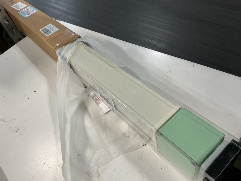 Condition photo showing Good Condition for aosky blackout roller shades cordless blinds for windows, free-stop shades with valance, thermal insulated fabric, uv protection, natural woven blinds for home and office (32\" w x 72\" h, ivory) ivory 32\"w x 72\"h