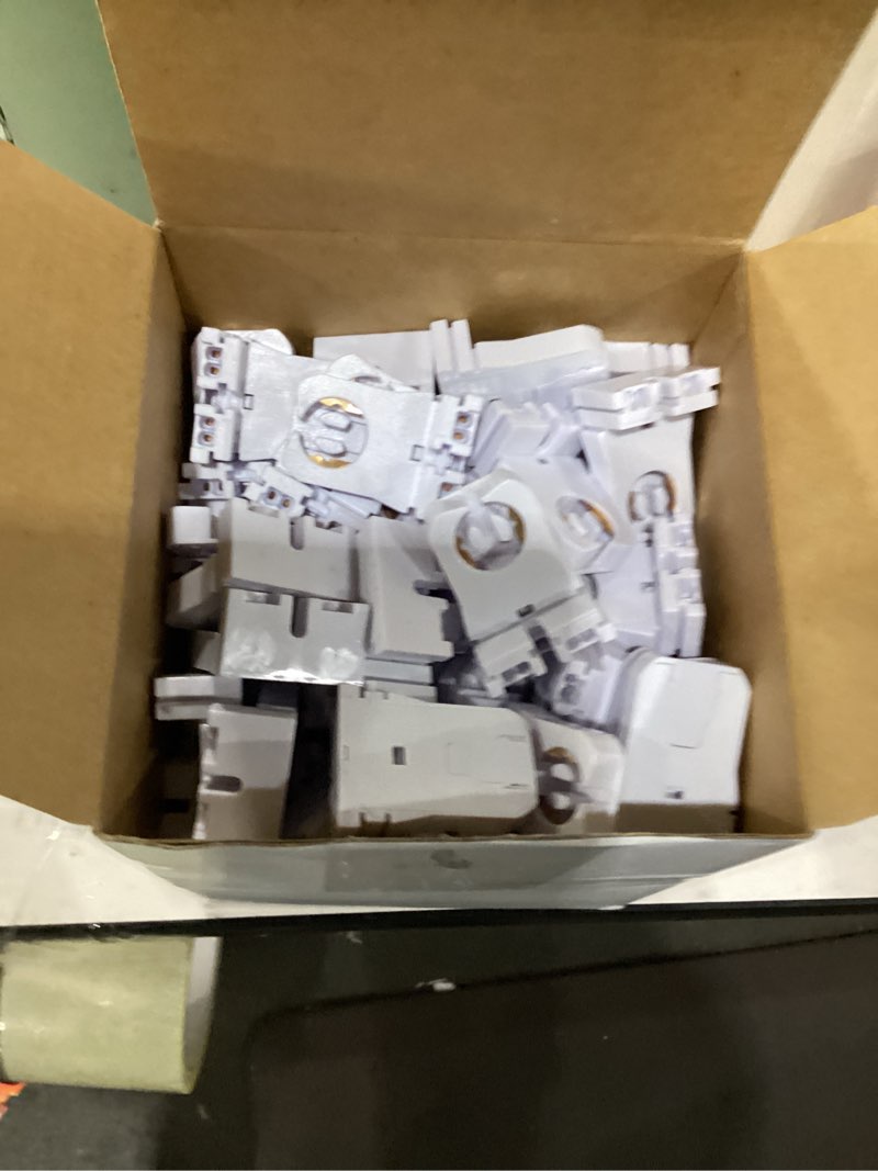 Condition photo showing As Is for hortsun 100 pack non shunted led tombstones t8 t10 t12 lamp holder, bulb holder non shunted tombstones t8 led fluorescent tube replacement light socket for ballasts replacements kit (without wire)