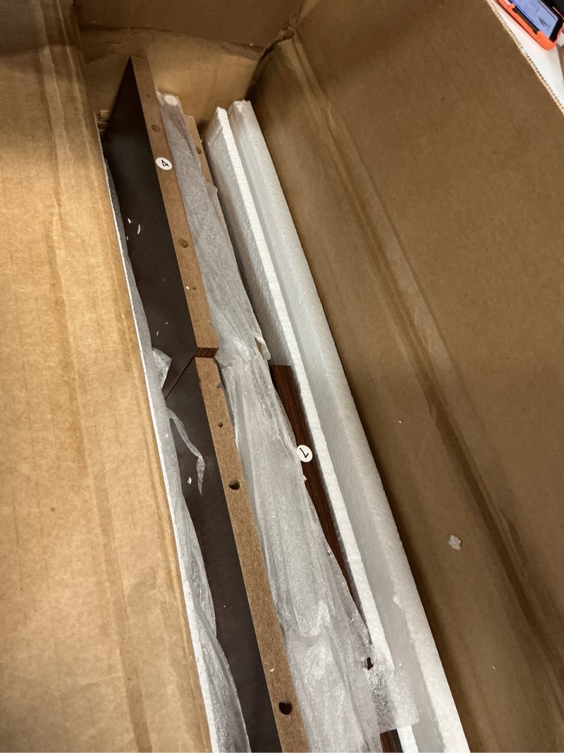 Condition photo showing Good Condition for ChooChoo Shoe Storage Cabinet with 2 Flip Drawers, Deodorizing Shoe Organizer Storage for Entryway, Freestanding Hidden Slim Narrow Shoe Rack Cabinet, Walnut Walnut 2-Drawers