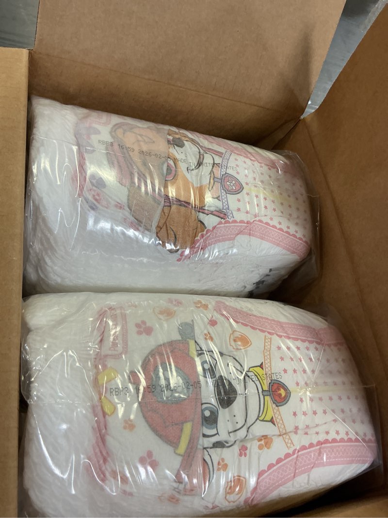 Condition photo showing As Is for parent's choice paw patrol training pants for girls, 3t/4t, 86 count