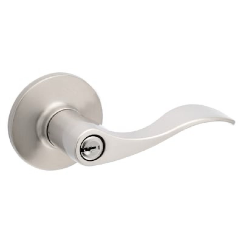 reliabilt olivia satin nickel exterior keyed entry door handle