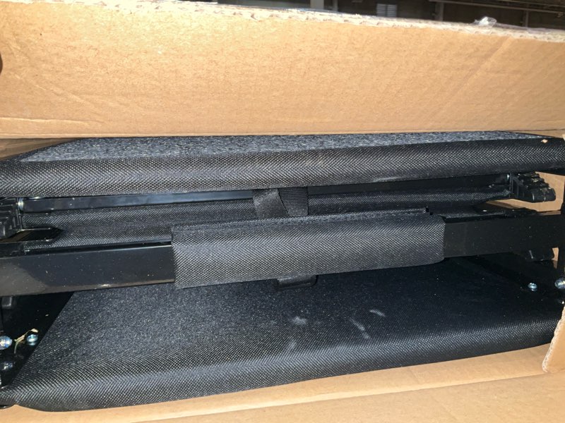 Condition photo showing As Is for dog ramp for car 71'' x-long & 17.2" wide folding dog ramps for large dogs with non-slip rug surface portable dog car ramp for suv car & truck, outdoor dog ramp up to 250 lbs