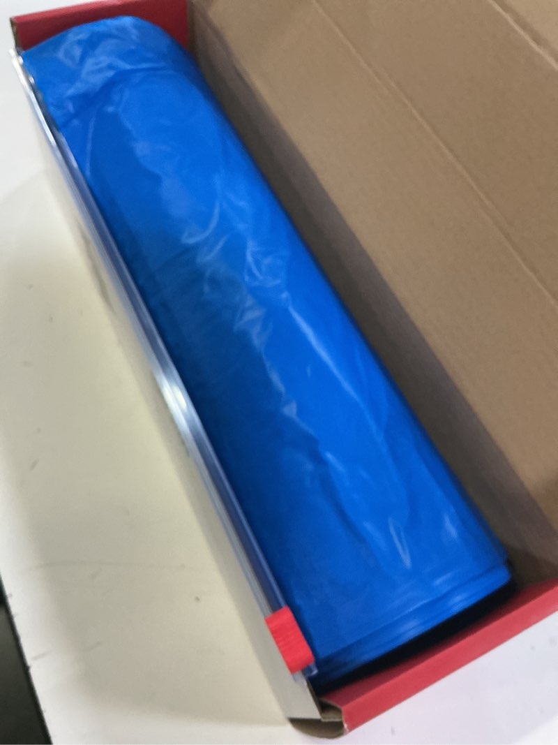 Condition photo showing Good Condition for plastic table cloth, 110 ft x 54 in disposable tablecloth royal blue tablecloth premium peva plastic table cloth disposable with any cut sliding cutters for parties, birthdays, festivals dark blue 1320" x 54" (rectangular)