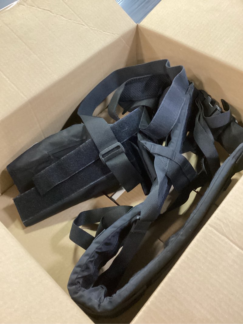 Condition photo showing Good Condition for Military Waist Belt Multi-Purpose Molle Padded Patrol Belt with H Harness Suspenders Outdoor Sports Equipment Black
