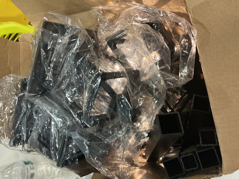 Condition photo showing As Is for harbor breeze  -pack 10 -lumens black solar led outdoor path light kit