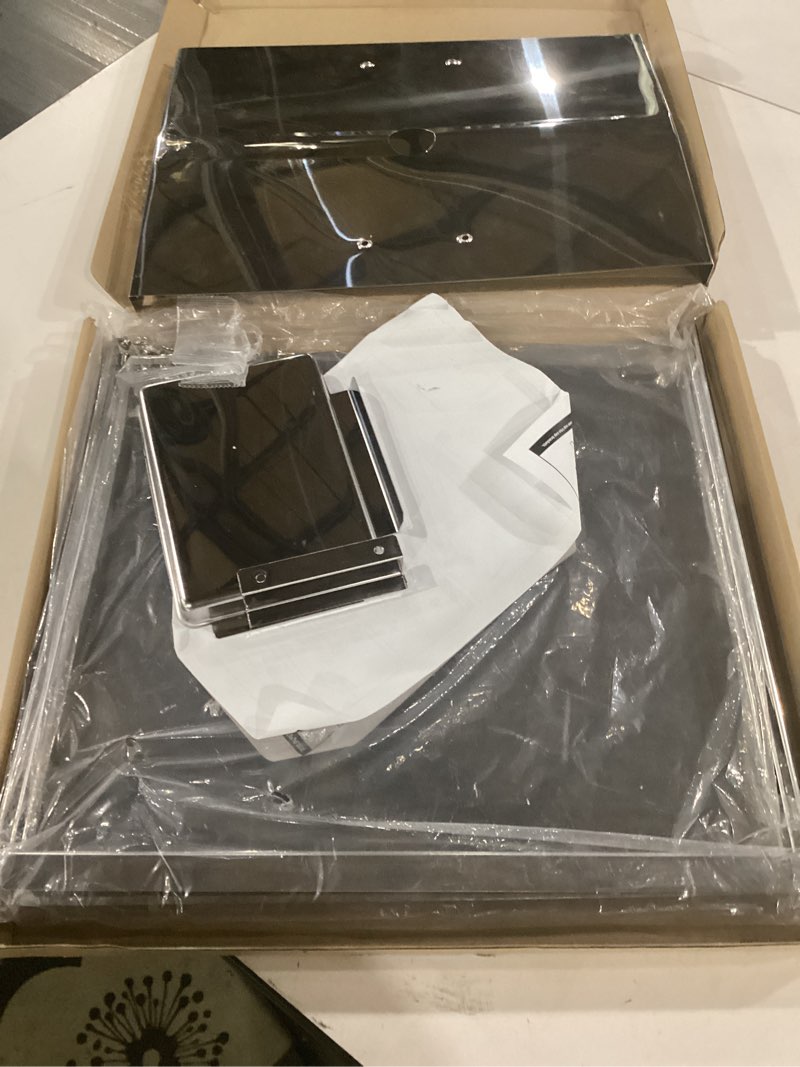 Condition photo showing Good Condition for grease tray with catch pan - dyna glo grill replacement parts, adjustable stainless drip pan for gas grill models from dyna glo, nexgrill, expert grill, kenmore, bhg and more (width 30"-36") adjustable between 30" and 36"