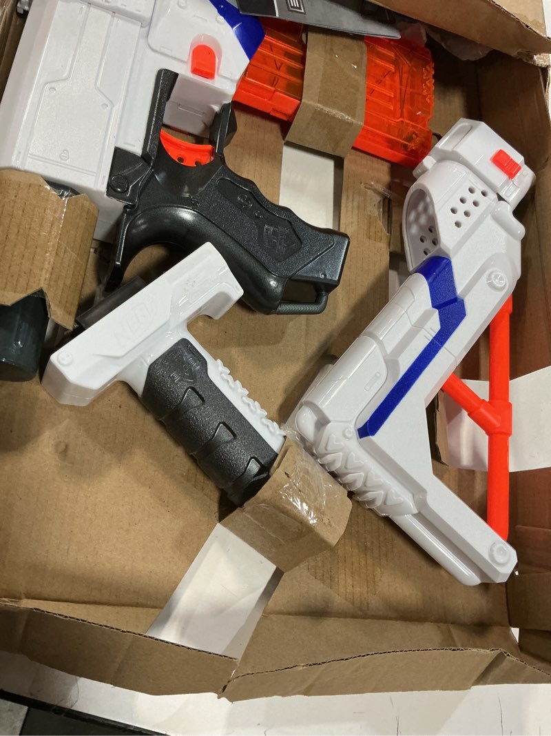 Condition photo showing Good Condition for NERF N-Strike Elite Retaliator Blaster, Stock, Grip, Barrel, 12-Clip, 12 Darts, Outdoor Toys for Kids 8+ (Amazon Exclusive)