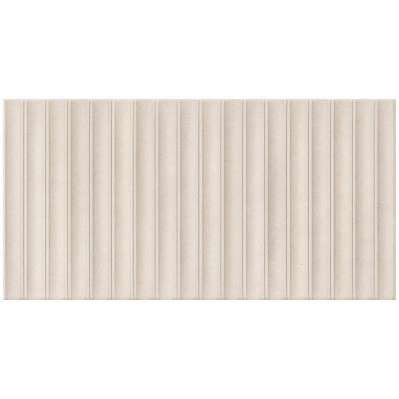 Natural Cream Spanish Deco Pureform Porcelain 12"x 24" Floor and Wall Tile - (5 PCS, 10.76 Sq. Ft.)