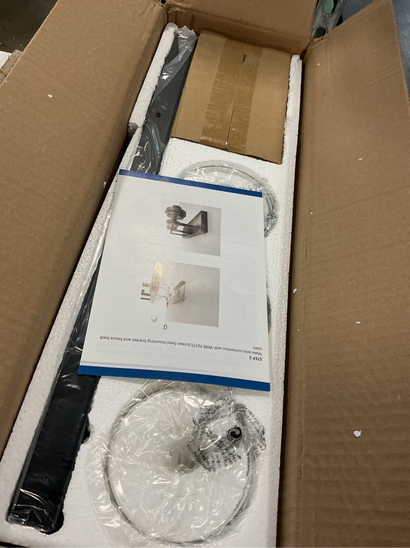 Condition photo showing Good Condition for espird bathroom vanity light, 3 light matte black vanity lights with clear glass shade, 22in modern wall sconces, bathroom lighting fixtures over mirror for living room black 3-light
