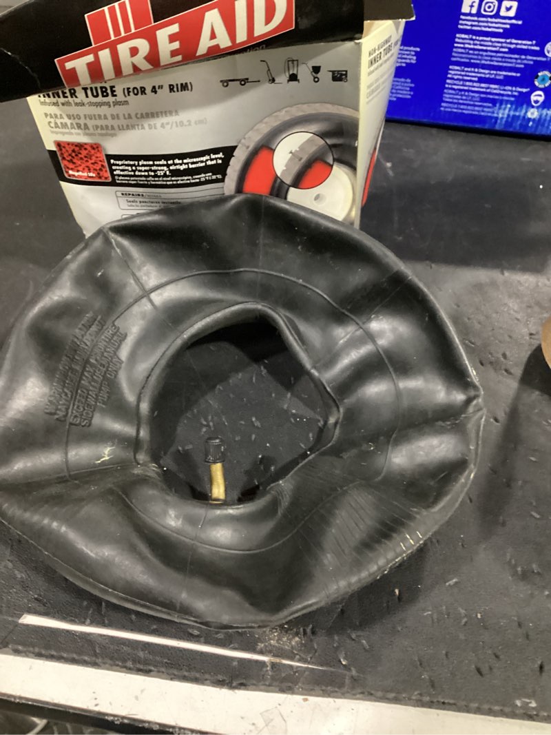 Condition photo showing Good Condition for tire aid 4.10/3.50 x 4" utility inner tube with sealant